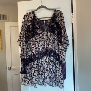 Free People Floral Tunic